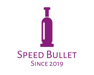 Bullet - Purple Bullet Wine logo design