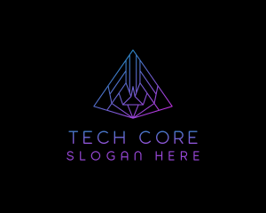 Pyramid Tech Agency logo design