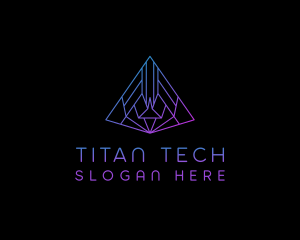 Pyramid Tech Agency logo design