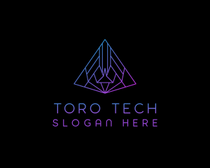 Pyramid Tech Agency logo design