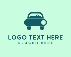 Driving - Generic Sedan Car logo design