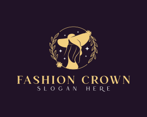 Sexy Fashion Hat Woman logo design