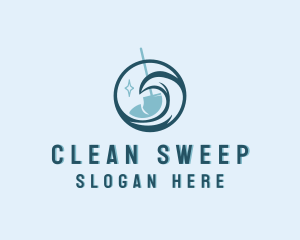 Mop - Mop Wash Cleaning logo design