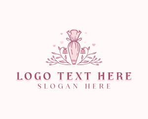 Caterer - Floral Baking Baker logo design