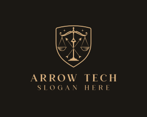 Paralegal Justice Shield logo design