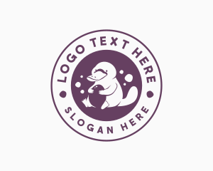 Zoo - Cute Platypus Animal logo design