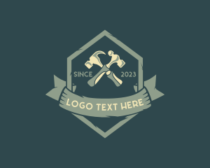 Fix - Rustic Hexagon Hammer logo design