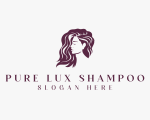 Shampoo - Woman Hairstylist Salon logo design
