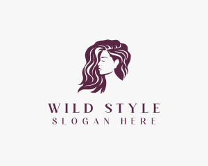 Woman Hairstylist Salon logo design