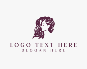 Hairstyle - Woman Hairstylist Salon logo design