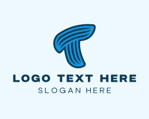 Enterprise - Business Stripes Letter T logo design