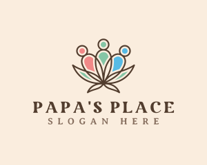 Father - Lotus People Family logo design