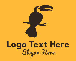 Rain Forest - Tropical Toucan Bird logo design