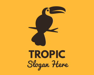 Tropical Toucan Bird logo design