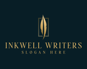 Writing - Publishing Writing Feather logo design