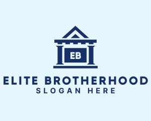 Fraternity - Greek Column Building logo design