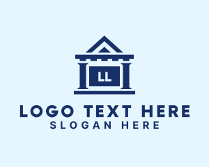 Legal Services - Greek Column Building logo design