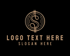 Bitcoin - Crypto Financing Letter S logo design