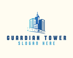 City Tower Cleaning logo design