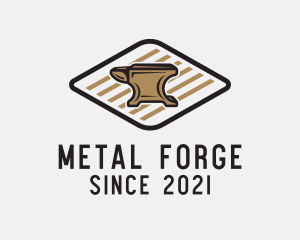 Foundry - Metalworks Foundry Anvil logo design