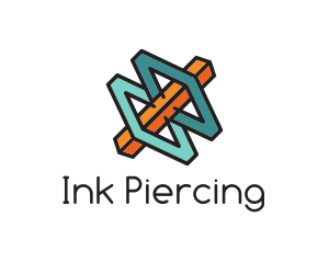 Piercing - Architecture Metal Fabrication logo design