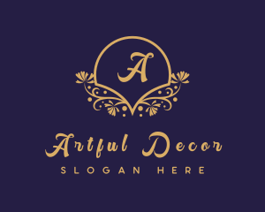 Decorative Floral Boutique logo design