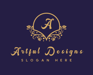 Decorative Floral Boutique logo design