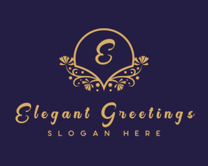 Decorative Floral Boutique logo design