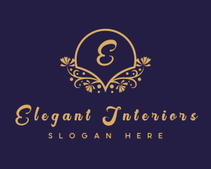 Decorative Floral Boutique logo design