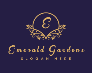 Decorative Floral Boutique logo design