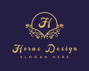 Decorative Floral Boutique logo design