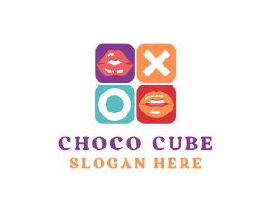 Cheeky - Kissable Lips Puzzle logo design