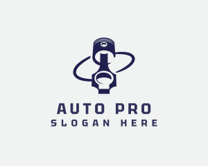 Automotive - Piston Automotive Mechanic logo design