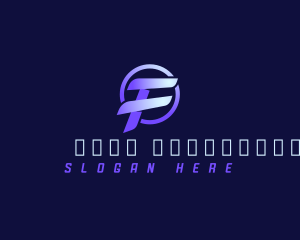 Lifestyle - Digital Tech Letter F logo design