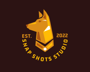 Gold Hound Dog   Logo