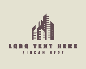 Interior Designer - Skyscraper Tower Building logo design
