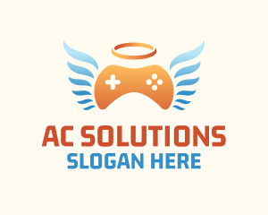 Holy Angel Gamepad logo design