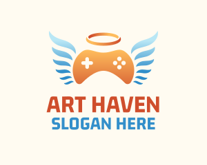 Holy Angel Gamepad logo design