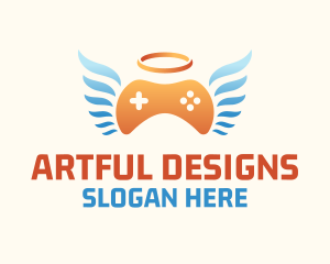 Holy Angel Gamepad logo design