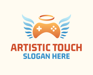 Holy Angel Gamepad logo design