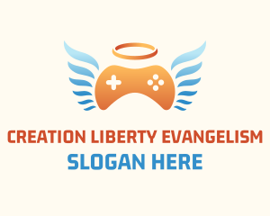 Holy Angel Gamepad logo design