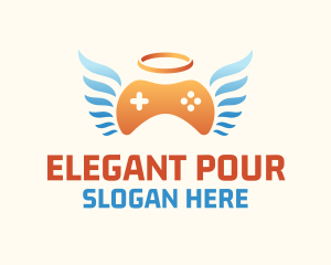 Holy Angel Gamepad logo design