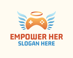 Holy Angel Gamepad logo design