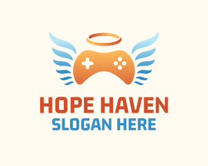 Clan - Holy Angel Gamepad logo design
