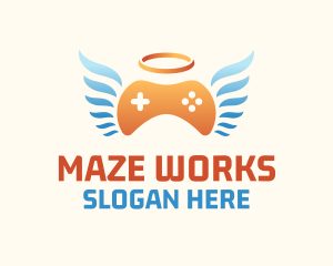 Holy Angel Gamepad logo design