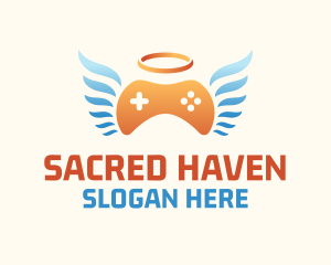 Holy - Holy Angel Gamepad logo design