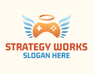 Holy Angel Gamepad logo design