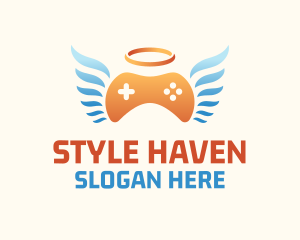 Tricolor - Holy Angel Gamepad logo design