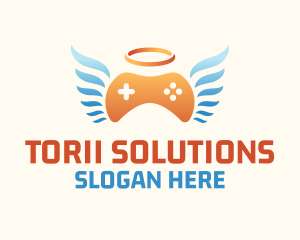 Holy Angel Gamepad logo design