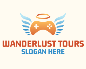 Holy Angel Gamepad logo design